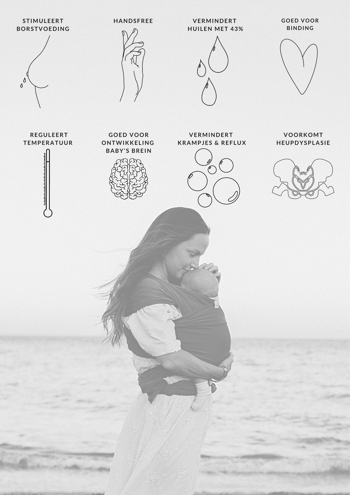 My Jalou - Draagdoek - Chocolate Brown