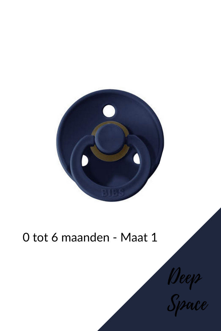 BIBS fopspeen 0-6 maanden - Deep Space